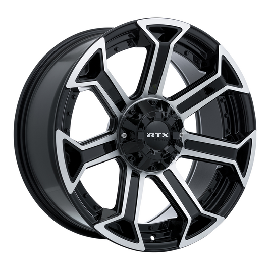 RTX® (Offroad) • 083000 • Visière • Noir brillant usiné • 20x10 6x139.7 ET-18 CB106.1