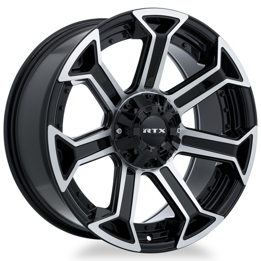 RTX® (Offroad) • 083008 • Visière • Noir brillant usiné • 22x10 6x135 ET-18 CB87.1