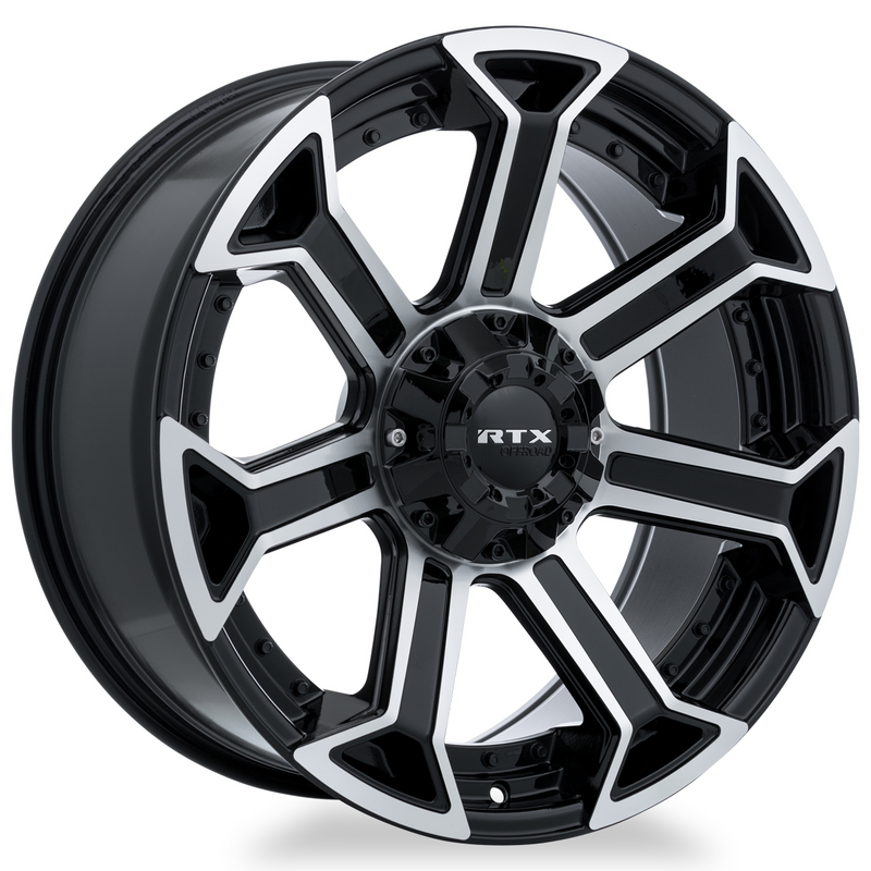 Load image into Gallery viewer, RTX® (Offroad) • 082920 • Peak • Gloss Black Machined • 18x9 6x135/139.7 ET0 CB87.1
