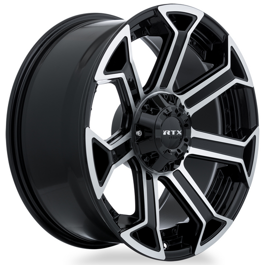 RTX® (Offroad) • 083009 • Peak • Gloss Black Machined • 22x10 6x139.7 ET-18 CB106.1