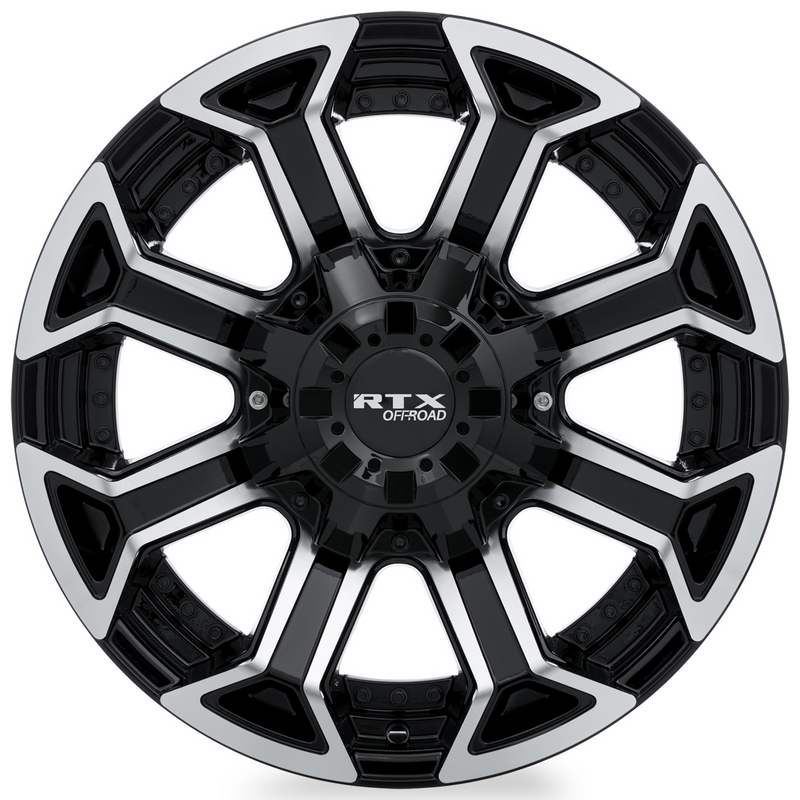 Load image into Gallery viewer, RTX® (Offroad) • 083005 • Peak • Gloss Black Machined • 20x10 8x180 ET-18 CB125
