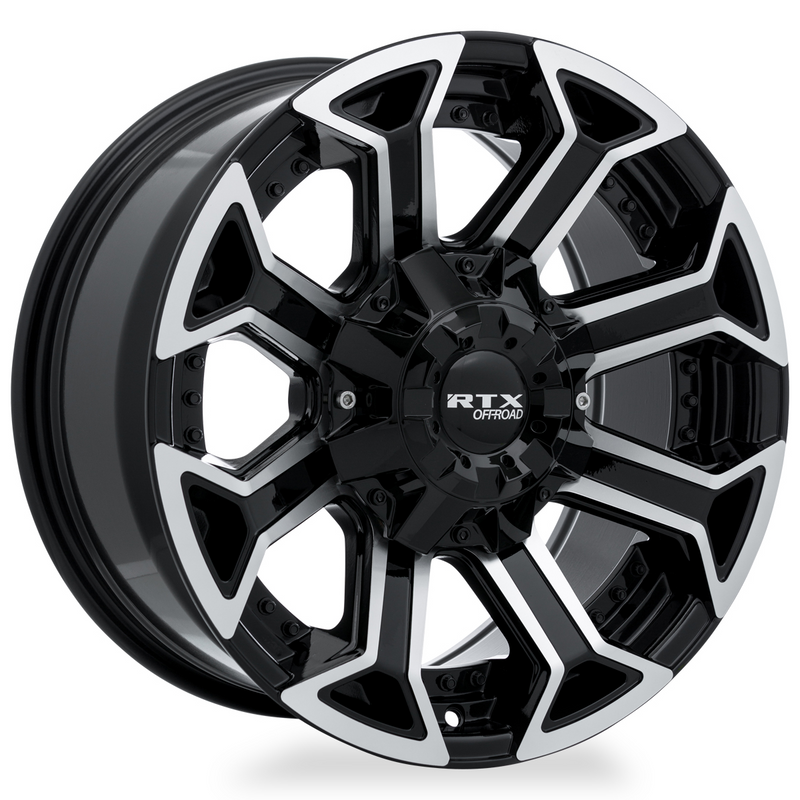 Load image into Gallery viewer, RTX® (Offroad) • 083004 • Peak • Gloss Black Machined • 20x10 8x170 ET-18 CB125
