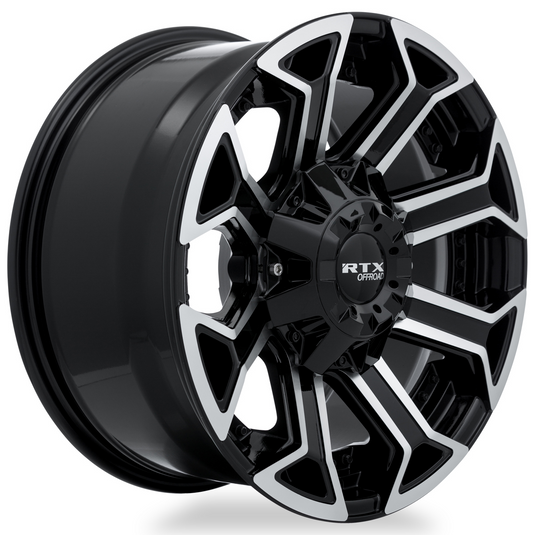 RTX® (Offroad) • 083005 • Peak • Gloss Black Machined • 20x10 8x180 ET-18 CB125