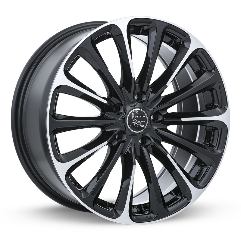 Load image into Gallery viewer, RTX® (RTX) • 081670 • Poison • Black Machined • 17x7.5 5x110 ET38 CB65.1
