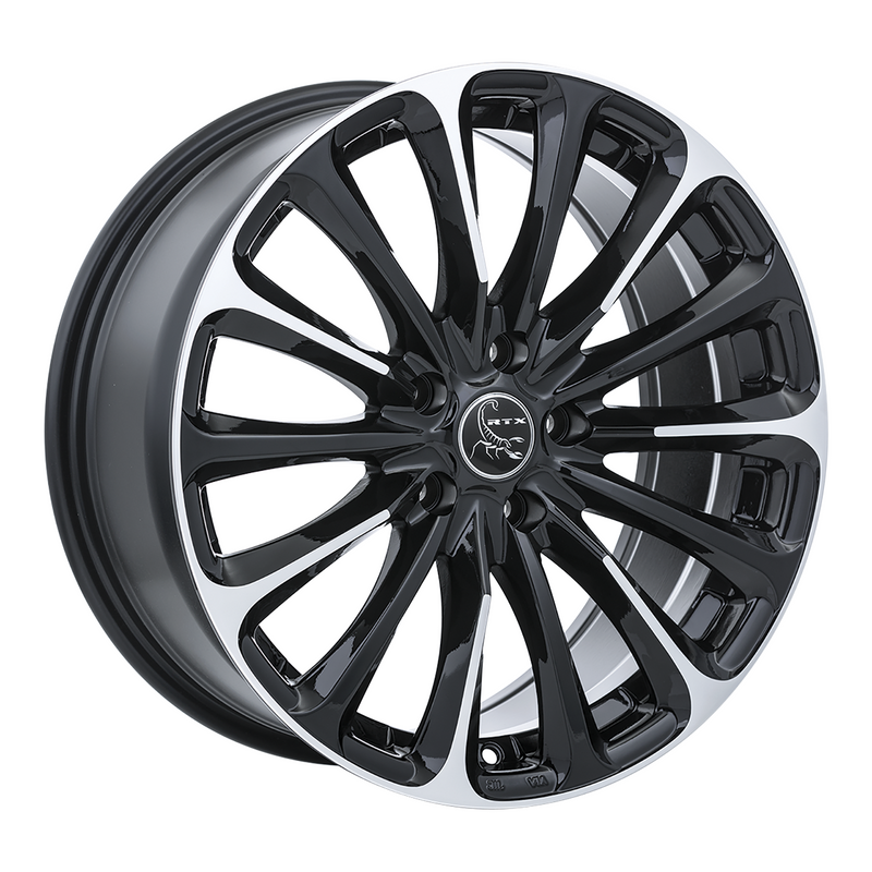 Load image into Gallery viewer, RTX® (RTX) • 081667 • Poison • Black Machined • 16x7 5x114.3 ET42 CB73.1
