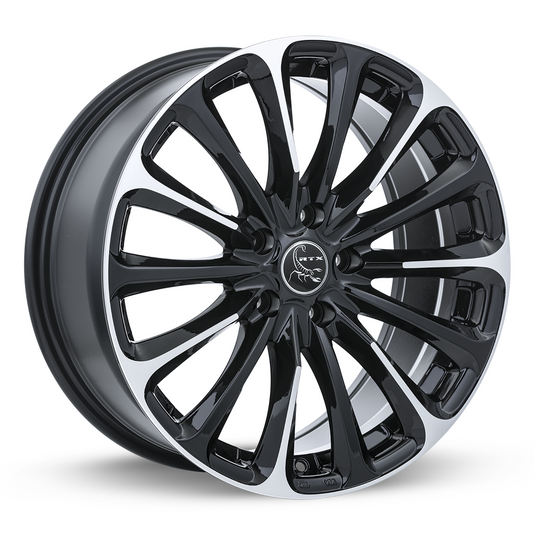 RTX® (RTX) • 081676 • Poison • Black Machined • 18x8 5x114.3 ET42 CB73.1