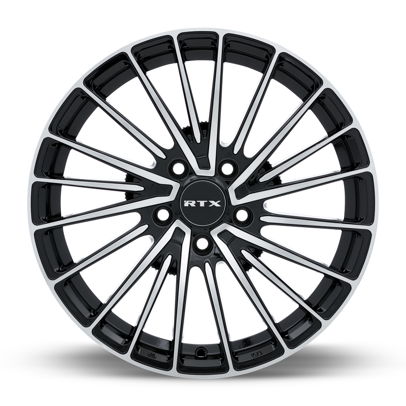 Load image into Gallery viewer, RTX® (RTX) • 083051 • Polar • Gloss Black Machined • 17x7.5 5x114.3 ET40 CB73.1
