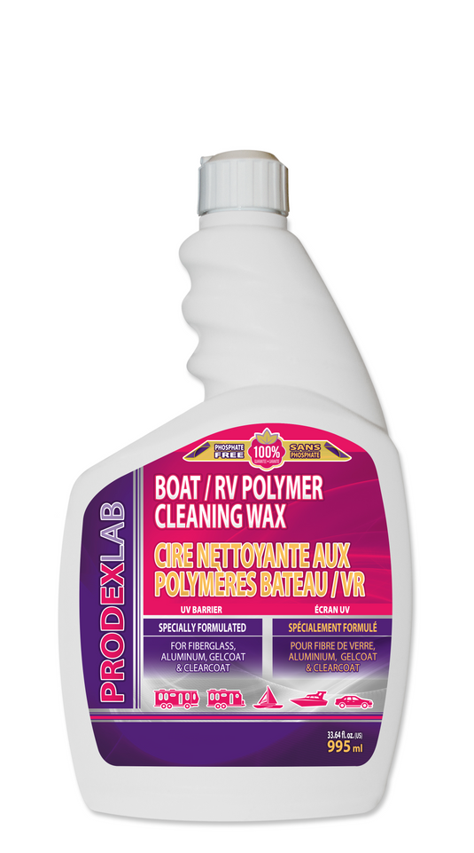 Prodexlab Q1800 - Box of 12, Prodexlab Boat / RV Polymer Cleaning Wax (995 ml) - RACKTRENDZ