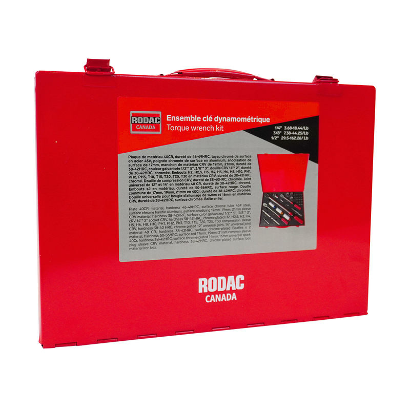 Load image into Gallery viewer, Rodac RD1222 - Torque Wrench Kit with 1/2&quot;, 3/8&quot; and 1/4&quot; Drives
