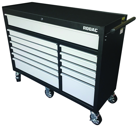 Rodac RD521121S - Roller Cabinet 12-Drawer 51"x18"x34" Rodac