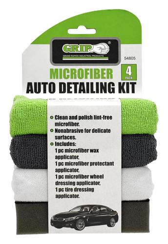 Grip RD54805 - Kit de détails automobiles en microfibre - 4 pièces