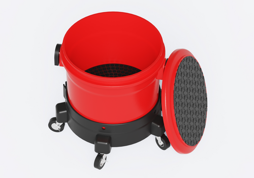 Car Wash Bucket with Rolling Base 15 Liters