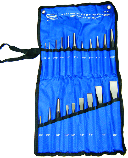 Rodac RDEP20 - Punch and Chisel Set - 20 Pieces