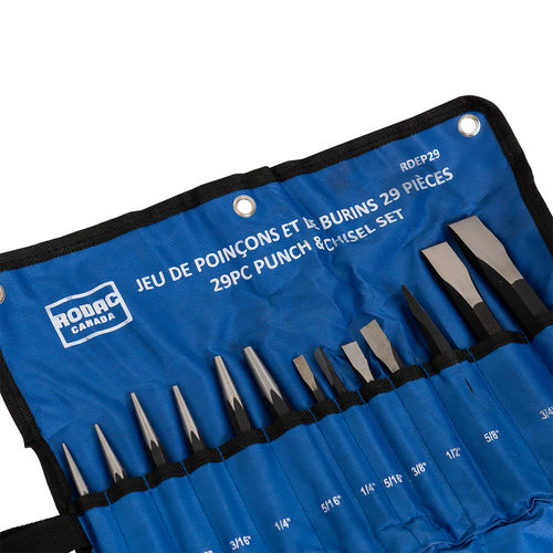 Rodac RDEP29 - Punch and Chisel Set - 29 Pieces