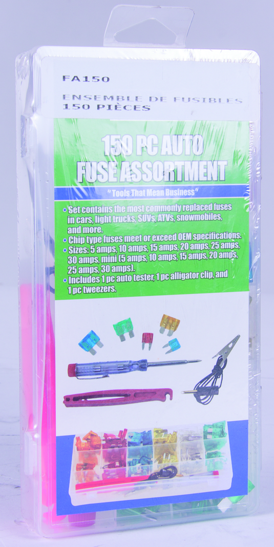 Grip RDFA150 - Assortiment de fusibles - 150 pièces