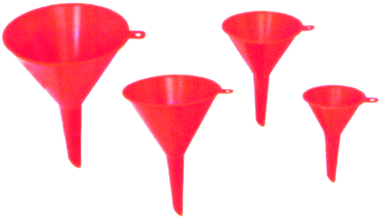 Rodac RDP02360 - Funnel Kit, Red,  4pcs (2",3",4",5" Openings)