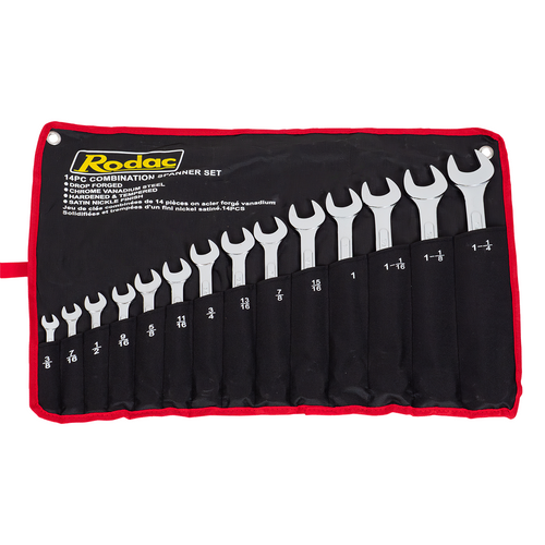 Rodac RDWC14S - Combination Wrench Set - 14 Pieces