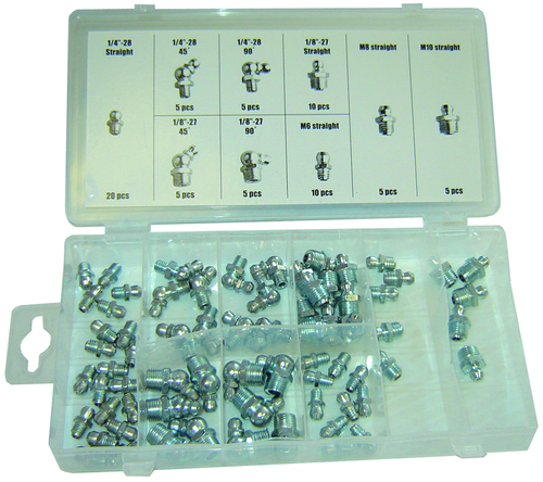 Rodac RDXA70 - Grease Fitting Assortment - 70 Pièces