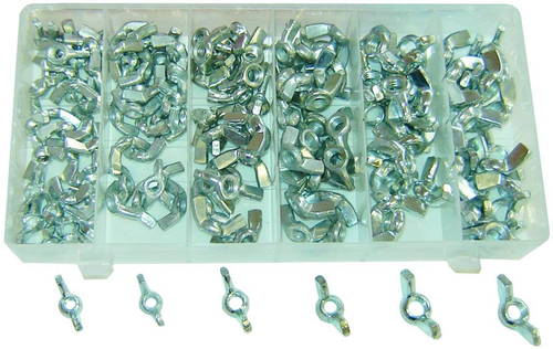 Rodac RDXA8720 - Wing Nut Assortment - 150 Pieces