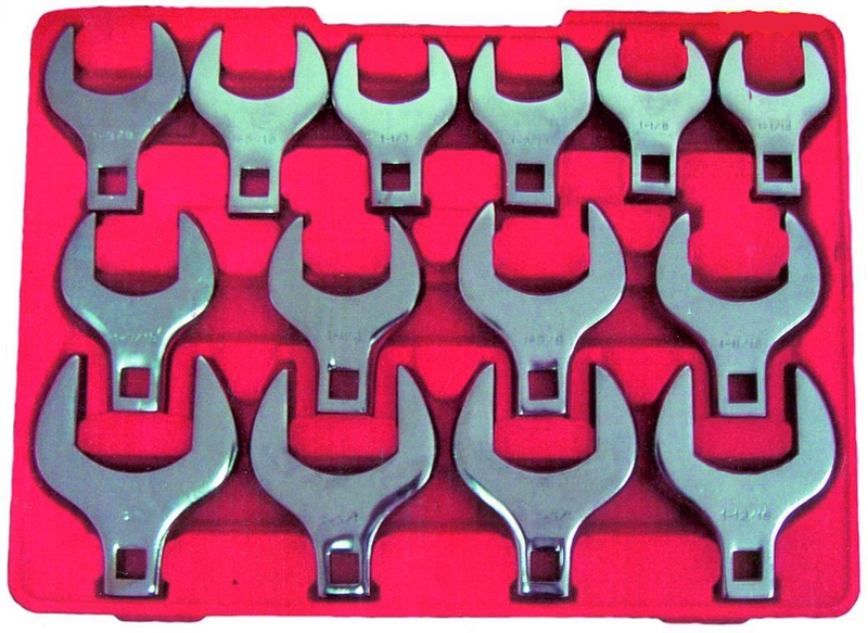 Load image into Gallery viewer, (14PC) JUMBO CROWFOOT WRENCH SET SAE
