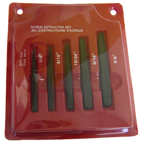 Rodac RDYF1019B - Square Screw Extractor Set - 5 Pieces