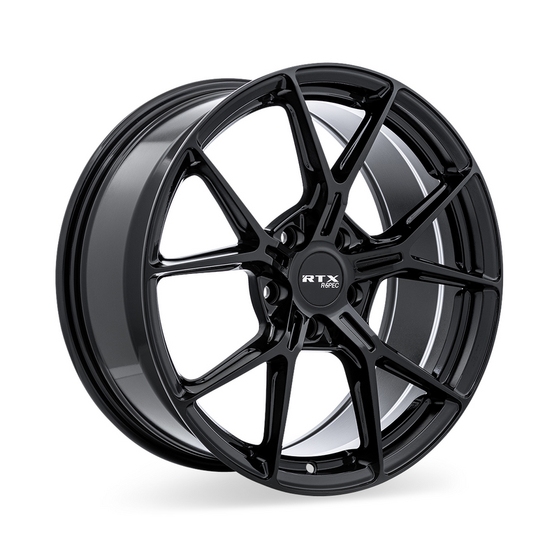 Load image into Gallery viewer, RTX® (R-Spec) • 083241 • RS01 • Gloss Black • 17x7.5 5x100 ET38 CB67.1
