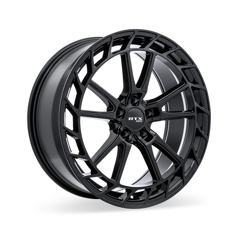 Chargez l&#39;image dans la visionneuse de la galerie, RTX® (R-Spec) • 083074 • RS05 • Noir brillant • 18x8 5x114.3 ET40 CB67.1
