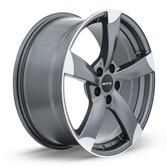 RTX® (OE) • 082479 • RS II • Satin Gunmetal Machined • 17x7.5 5x112 ET45 CB57.1