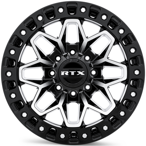 RTX® (Offroad) • 083206 • Zion • Noir brillant usiné • 20x9 8x180 ET20 CB125