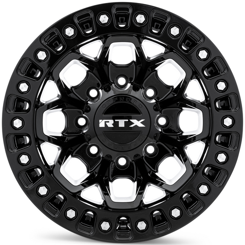 RTX® (Offroad) • 083190 • Zion • Rivets fraisés noir brillant • 17x9 8x170 ET20 CB125