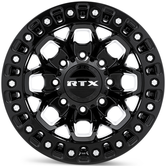 RTX® (Offroad) • 083190 • Zion • Rivets fraisés noir brillant • 17x9 8x170 ET20 CB125