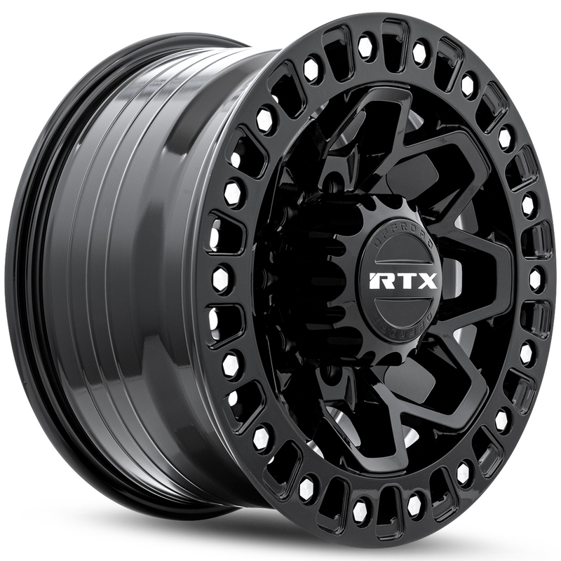 Load image into Gallery viewer, RTX® (Offroad) • 083191 • Zion • Gloss Black Milled Rivets • 17x9 8x180 ET20 CB125
