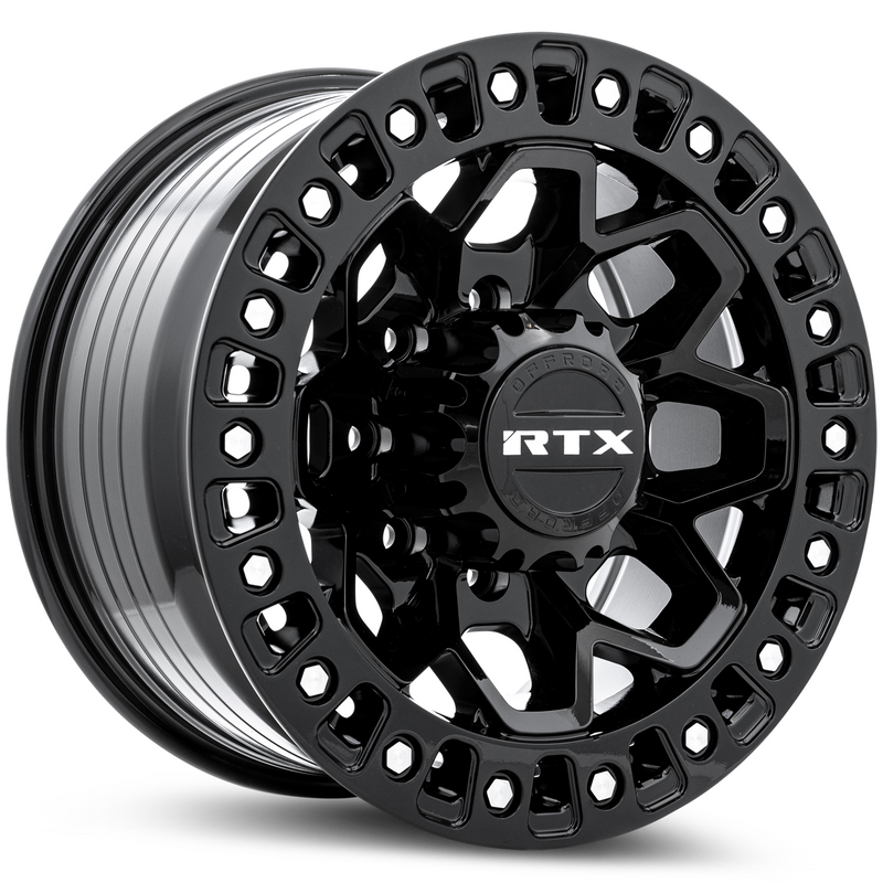 Load image into Gallery viewer, RTX® (Offroad) • 083191 • Zion • Gloss Black Milled Rivets • 17x9 8x180 ET20 CB125
