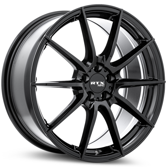 RTX® (R-Spec) • 083243 • RS03 • Noir brillant • 17x7,5 5x100 ET40 CB67.1