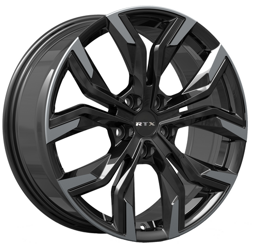 RTX® (R-Spec) • 083358 • Venom • Gloss Black Machined • 18x7.5 5x114.3 ET35 CB60.1