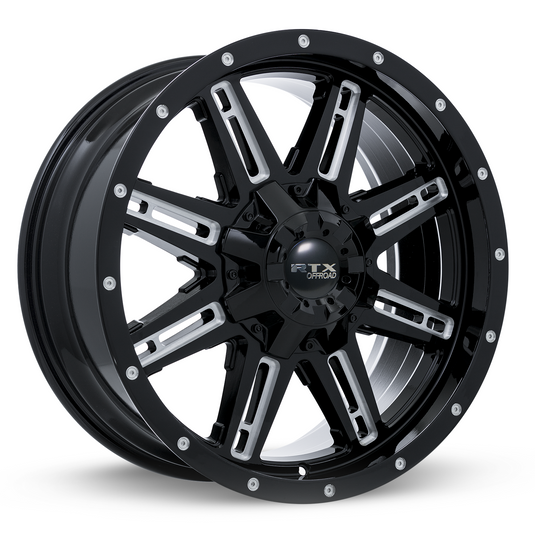 RTX® (Offroad) • 082083 • Ravine • Black Milled • 17x8 5x114.3/127 ET15 CB71.5