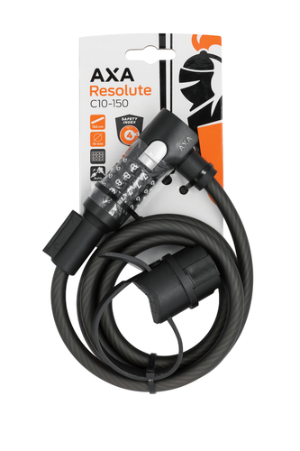 AXA Lock 59441595US - AXA Resolute Cable C10-150 Code Black - RACKTRENDZ