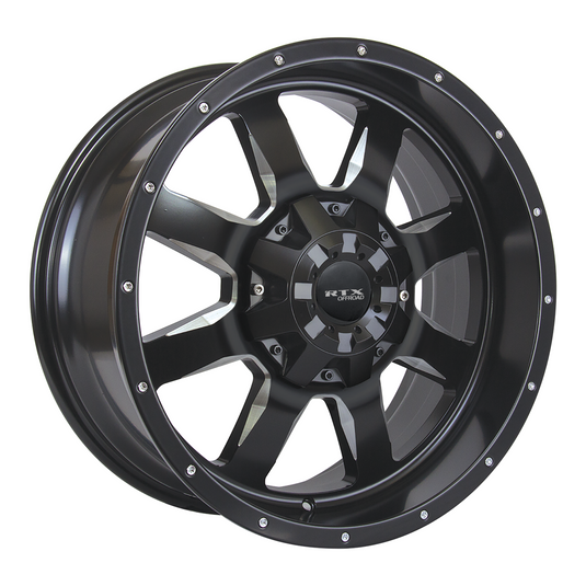 RTX® (Offroad) • 081690 • Ridgeline • Satin Black Milled • 18x9 6x135/139.7 ET10 CB87.1