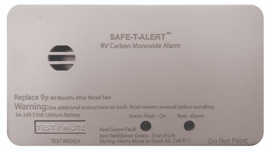 MTI Industries SA-340-WT - Sealed Battery Carbon Monoxide Alarm, White - RACKTRENDZ