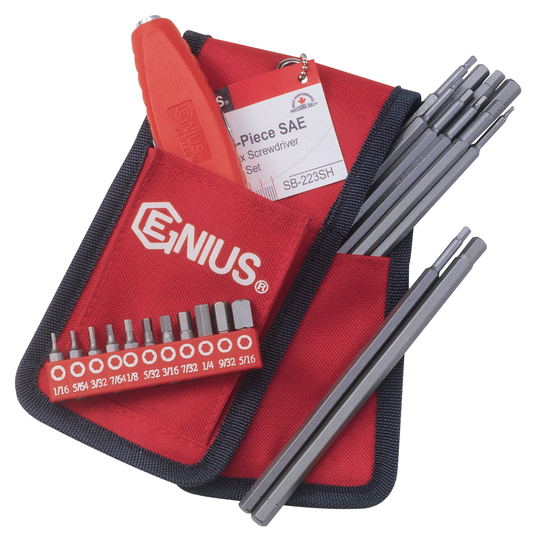 23pcs SAE Hex Screwdriver Bit Set