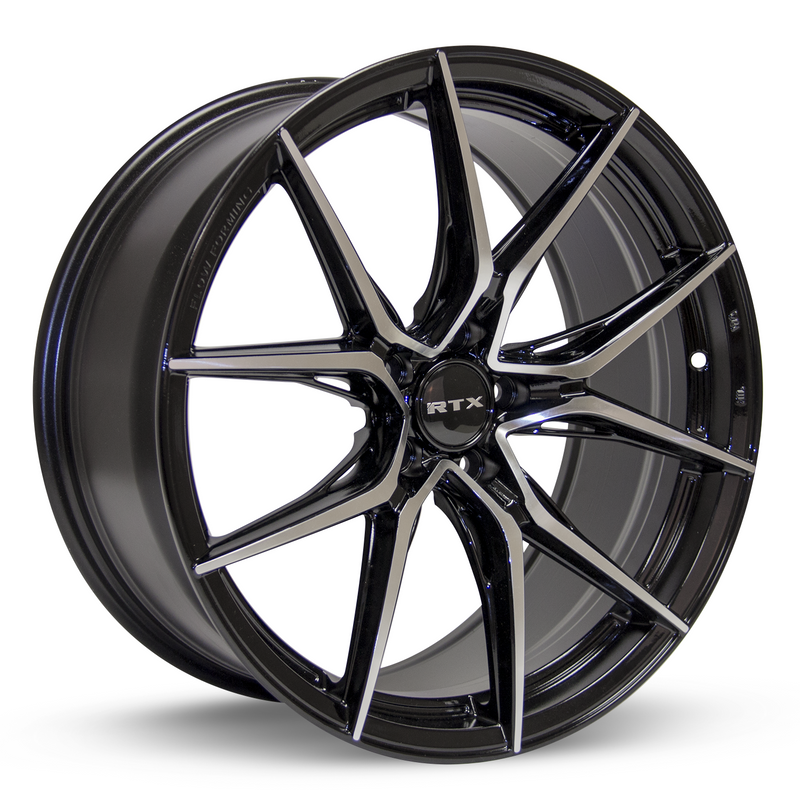 Chargez l&#39;image dans la visionneuse de la galerie, RTX® (R-Spec) • 082819 • Slick • Black Machined • 19x8.5 5x114.3 ET42 CB73.1
