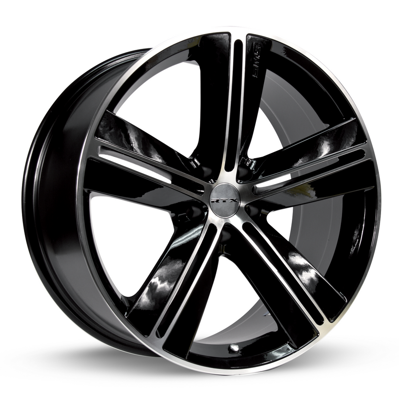 Load image into Gallery viewer, RTX® (RTX) • 081087 • SMS • Black Machined • 18x7.5 5x115 ET20 CB71.5
