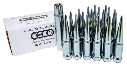 Ceco SPIKE5810-8 - (32) CHROME SPIKE NUT 1PC +LOCK 9/16