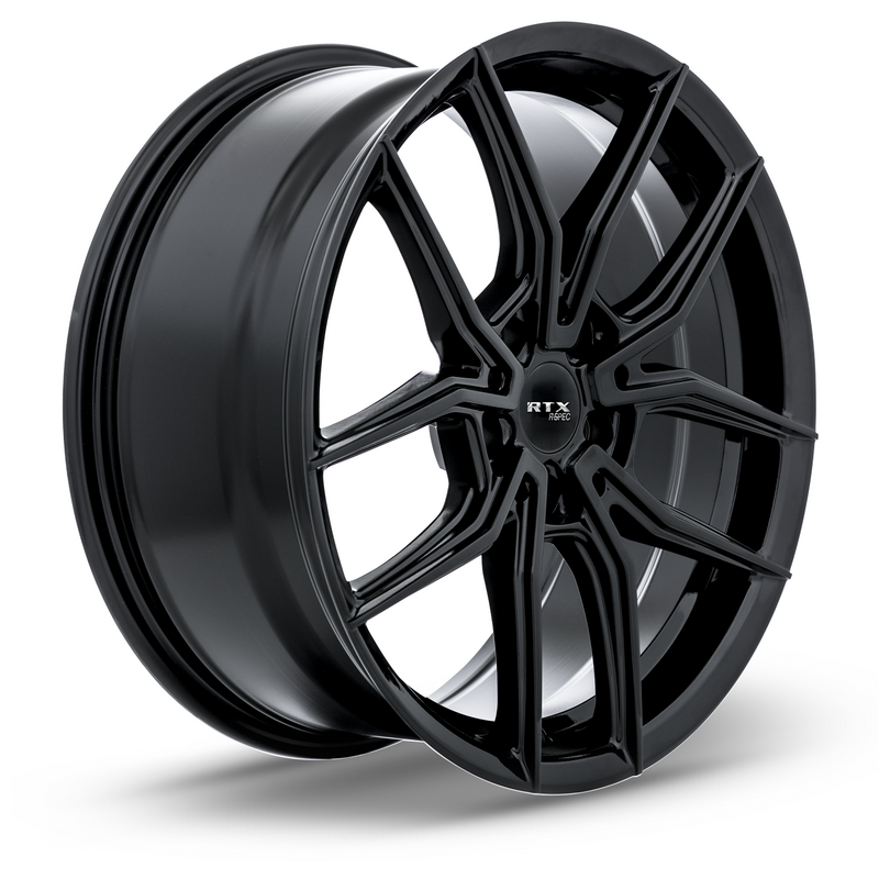 Chargez l&#39;image dans la visionneuse de la galerie, RTX® (R-Spec) • 082723 • SW05 • Noir brillant • 18x8 5x114.3 ET42 CB73.1
