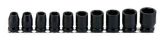 Genius CD-608M4 - 3/4” Dr. 8 Piece Metric Budd Wheel Impact Socket Set