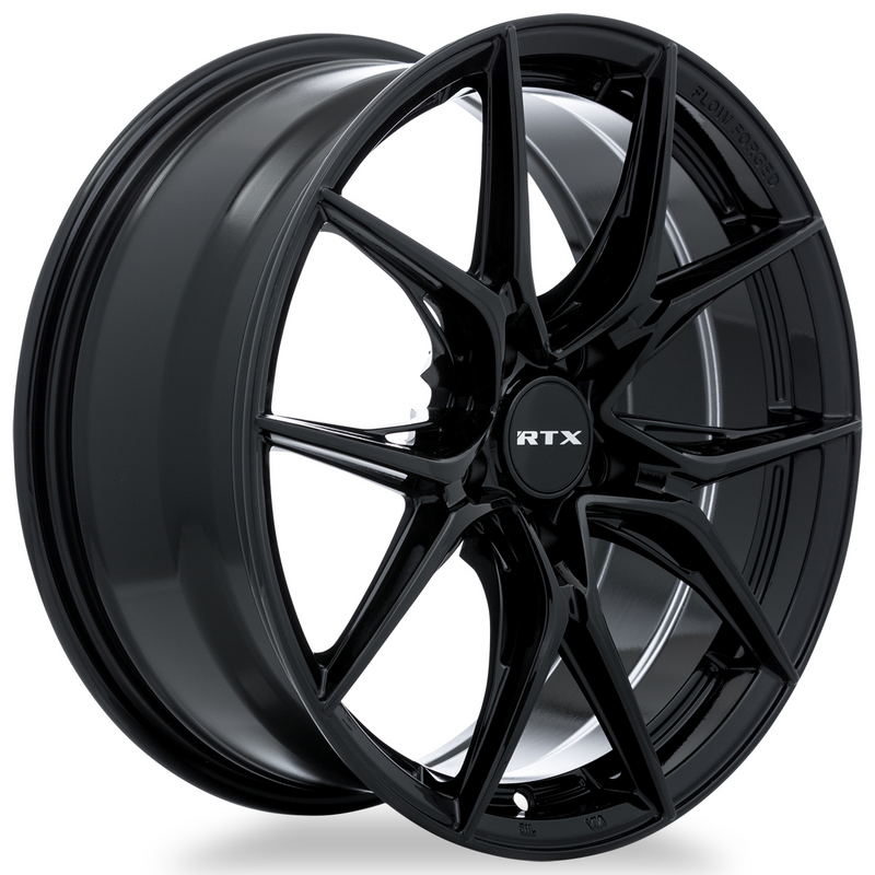 Load image into Gallery viewer, RTX® (RTX R-Spec) • 082843 • Slick • Gloss Black • 19x8.5 5x114.3 ET42 CB73.1
