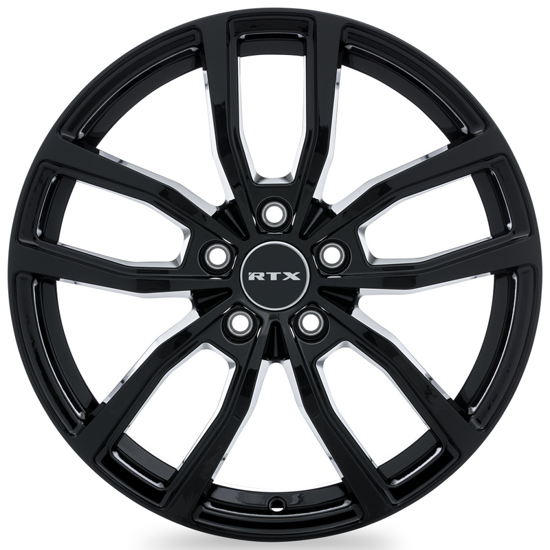 Load image into Gallery viewer, RTX® (RTX) • 163710 • Solstice • Gloss Black • 18x7.5 5x114.3 ET35 CB66.1
