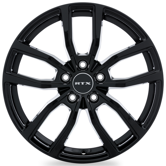 RTX® (RTX) • 163710 • Solstice • Gloss Black • 18x7.5 5x114.3 ET35 CB66.1