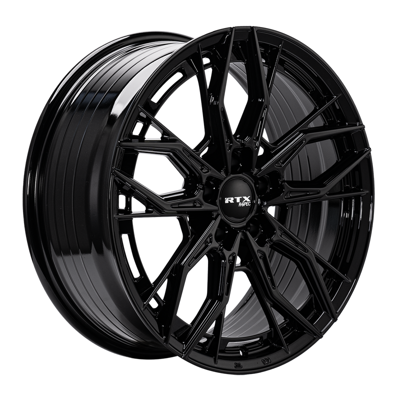 Load image into Gallery viewer, RTX® (R-Spec) • 083478 • Spur • Gloss Black • 19x8.5 5x114.3 ET40 CB73.1
