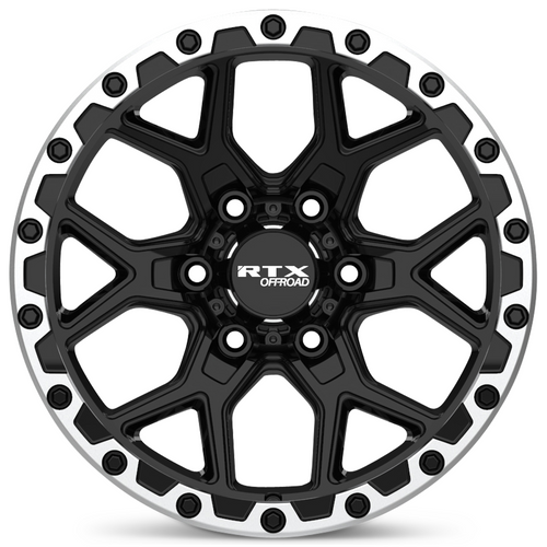 RTX® (Offroad) • 178610 • Storm • Noir brillant fraisé avec lèvre usinée • 17x8,5 6x139,7 ET20 CB106,1